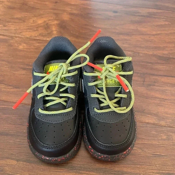 Nike Air Force 1 Black Asparagus Toddlers Shoe Size 5c- NWOT - Picture 4 of 10
